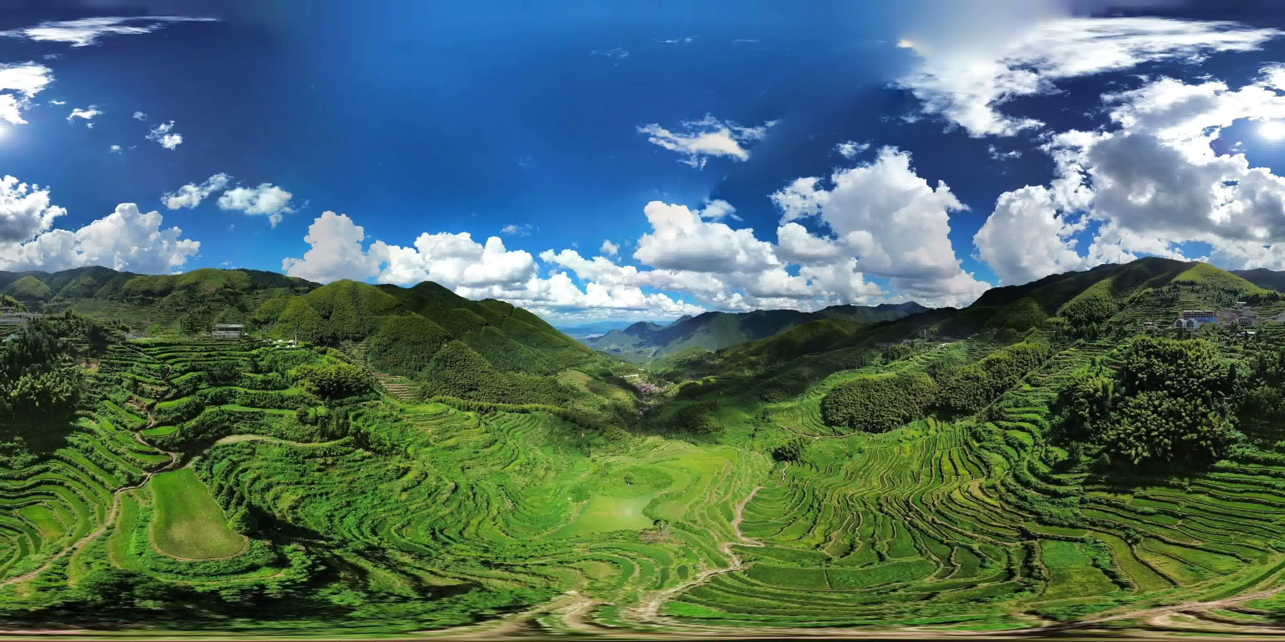 全景云和梯田